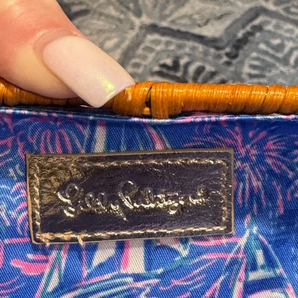 Lilly Pulitzer Wicker Sunglass Case NWT - Picture 5 of 9